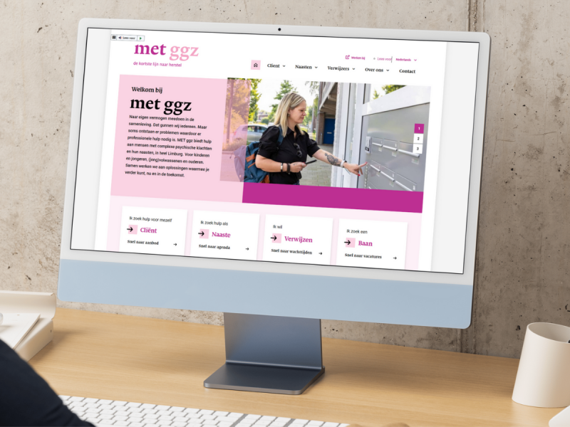  Nieuwe corporate website voor MET ggz